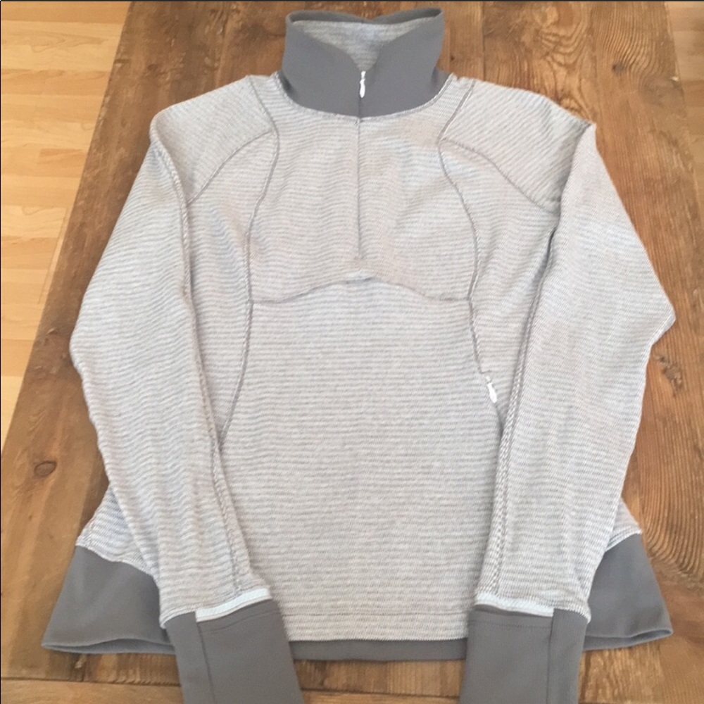 Lululemon Runderful 1/2 Zip Mini Check Pullover